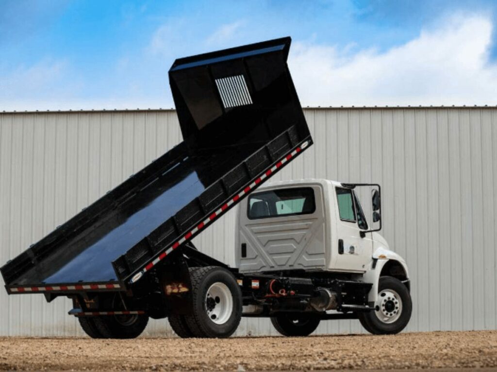 flatbed dump truck 4