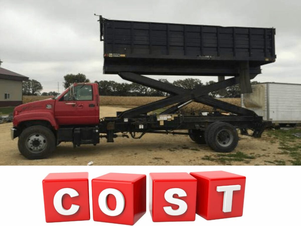 scissor lift dump truck 5