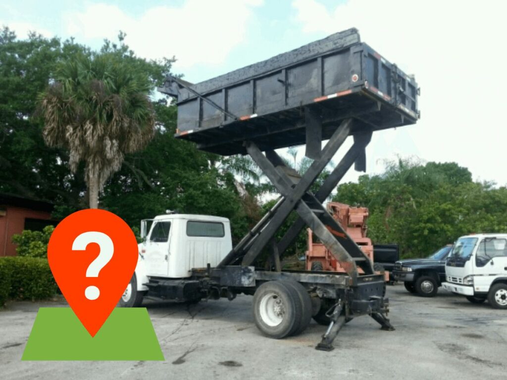 scissor lift dump truck 6